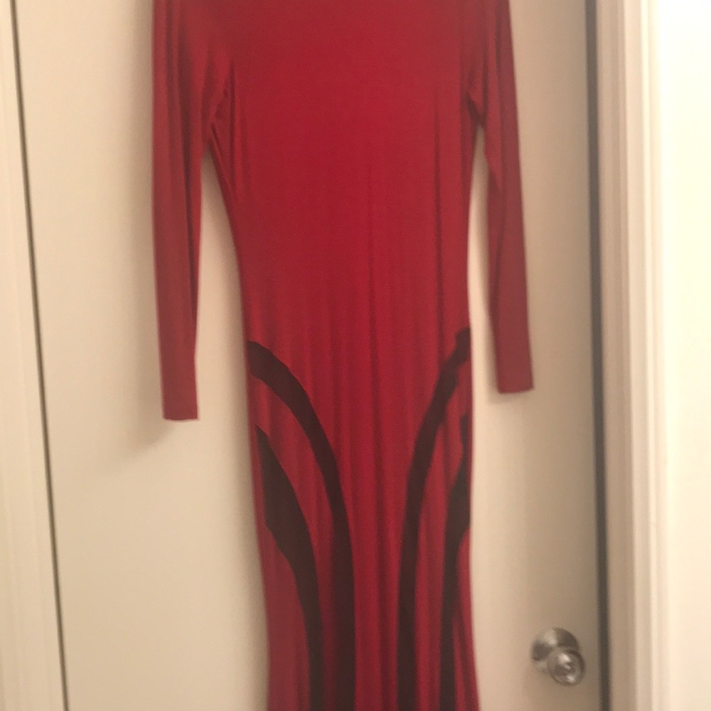 Elegant red dress